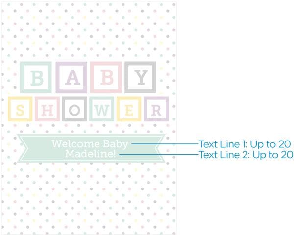 Personalized Baby Blocks Poster (18x24)