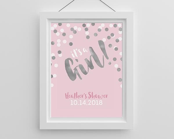 Personalized It's a Girl! Poster (18x24)