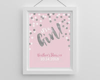 Thumbnail for Personalized It's a Girl! Poster (18x24)