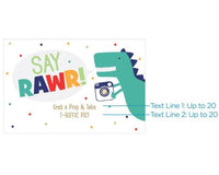 Thumbnail for Personalized Dino Party Sign (18x12)