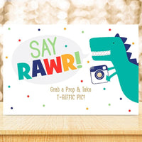 Thumbnail for Personalized Dino Party Sign (18x12)