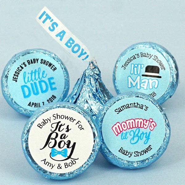 Personalized "It's A Boy" Plume Hershey's Kisses