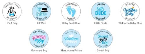 Personalized "It's A Boy" Plume Hershey's Kisses