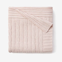 Thumbnail for My Favorite Blankie Cable Blanket - Pink, Blue or White (Personalization Available)