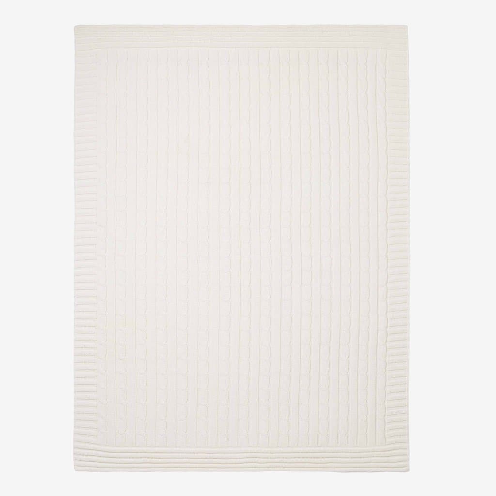 My Favorite Blankie Cable Blanket - Pink, Blue or White (Personalization Available)