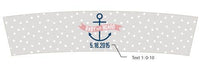 Thumbnail for Personalized Nautical Baby Themed Frosted Glass Votive