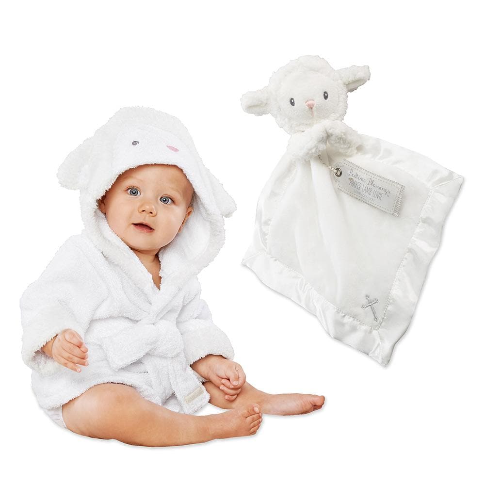 Lamb Gift Set with Hooded Spa Robe & Lamb Lovie