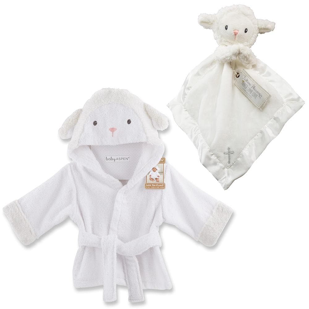 Lamb Gift Set with Hooded Spa Robe & Lamb Lovie