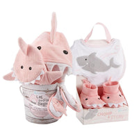 Thumbnail for Shark 6-Piece Baby Gift Set - Pink