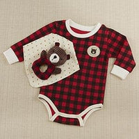 Thumbnail for Happy Camper 3 Piece Gift Set (Red Plaid)