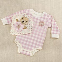Thumbnail for Happy Camper 3 Piece Gift Set (Pink Plaid)