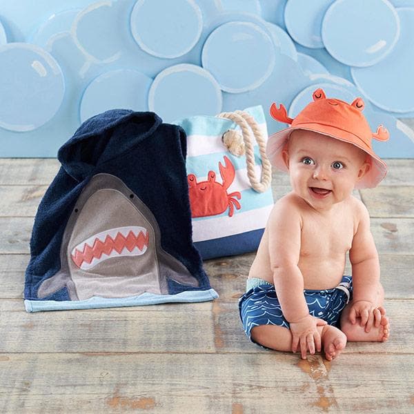 Shark 4-Piece Beach Gift Set with Canvas Tote for Mom