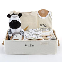 Thumbnail for Safari 9-Piece Baby Gift Basket (Personalization Available)