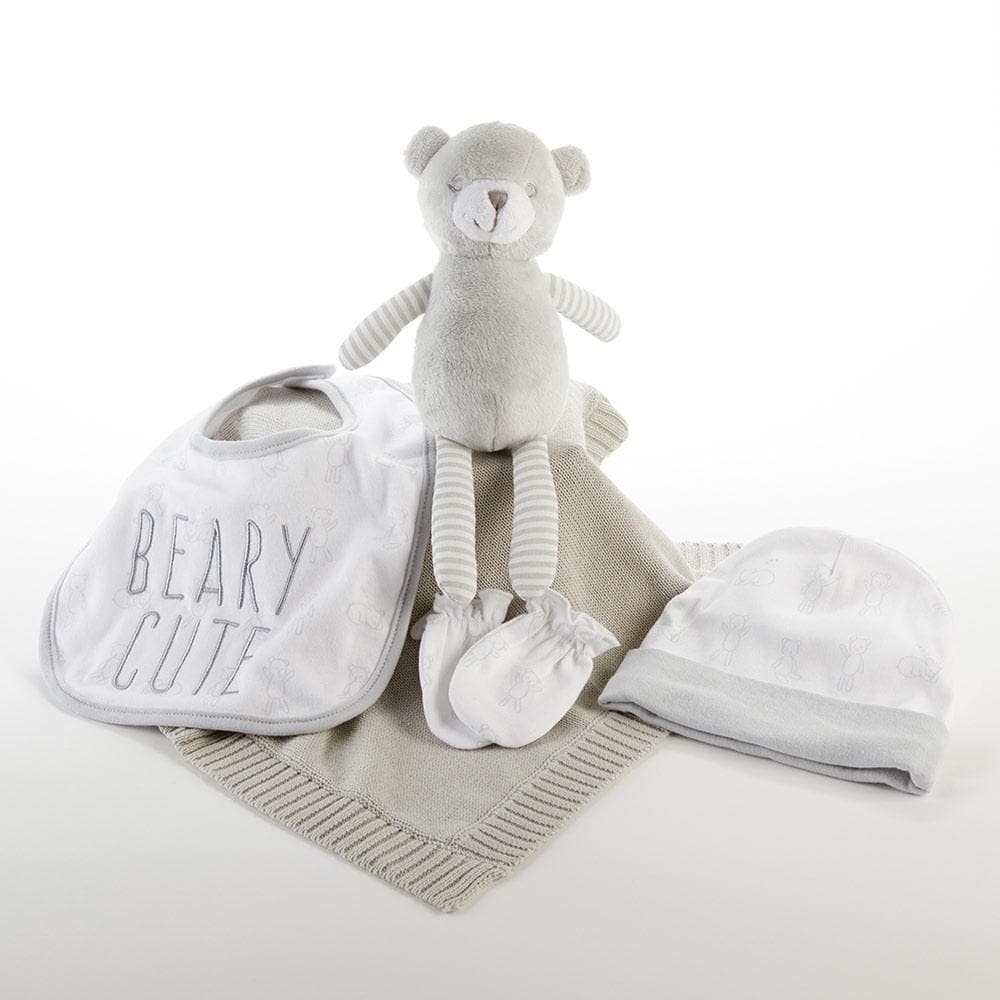 Beary Cute 5-Piece Welcome Home Gift Set (Gray)