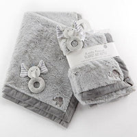 Thumbnail for Little Peanut Elephant Blanket and Rattle Set
