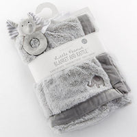 Thumbnail for Little Peanut Elephant Blanket and Rattle Set