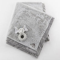Thumbnail for Little Peanut Elephant Blanket and Rattle Set