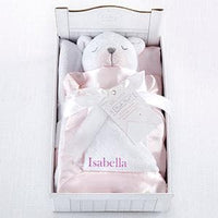 Thumbnail for Beary Sleepy Plush Plus Blanket for Baby - Pink (Personalization Available)