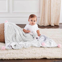 Thumbnail for Luxury Baby Blanket & Rattle Gift Set (Pink)