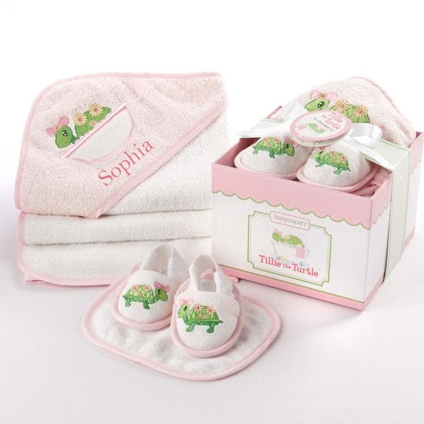 Tillie the Turtle 4-Piece Bathtime Gift Set (Personalization Available)