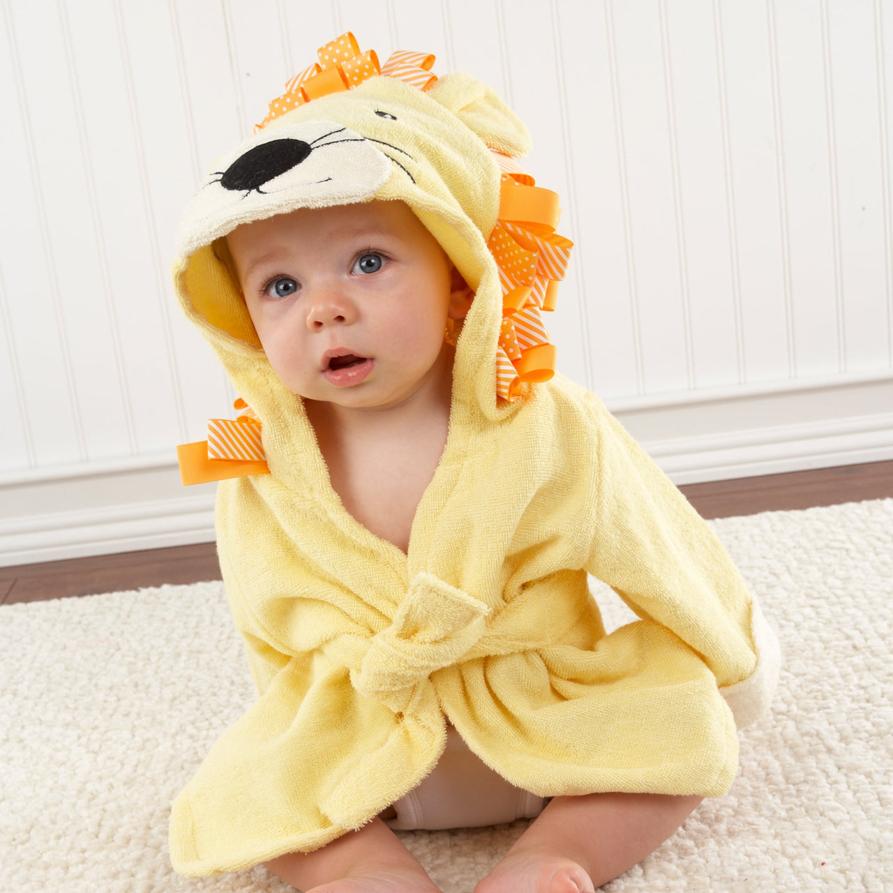 Big Top Bath Time Lion Hooded Spa Robe (Personalization Available)