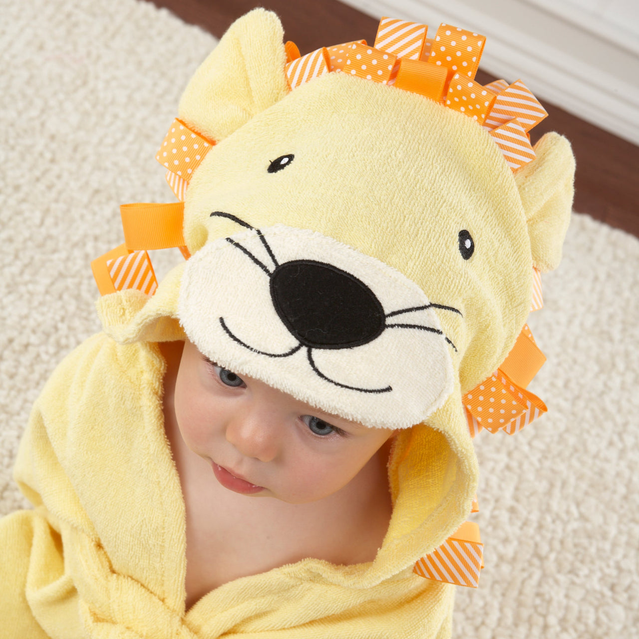 Big Top Bath Time Lion Hooded Spa Robe (Personalization Available)