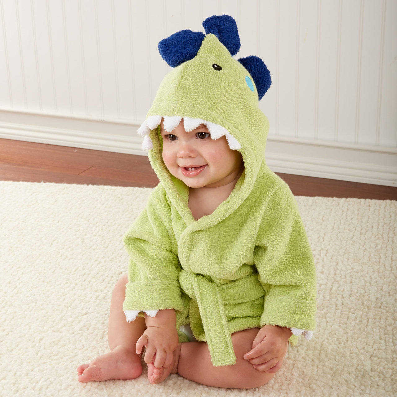 Splash-a-saurus Dinosaur Hooded Spa Robe (Personalization Available)