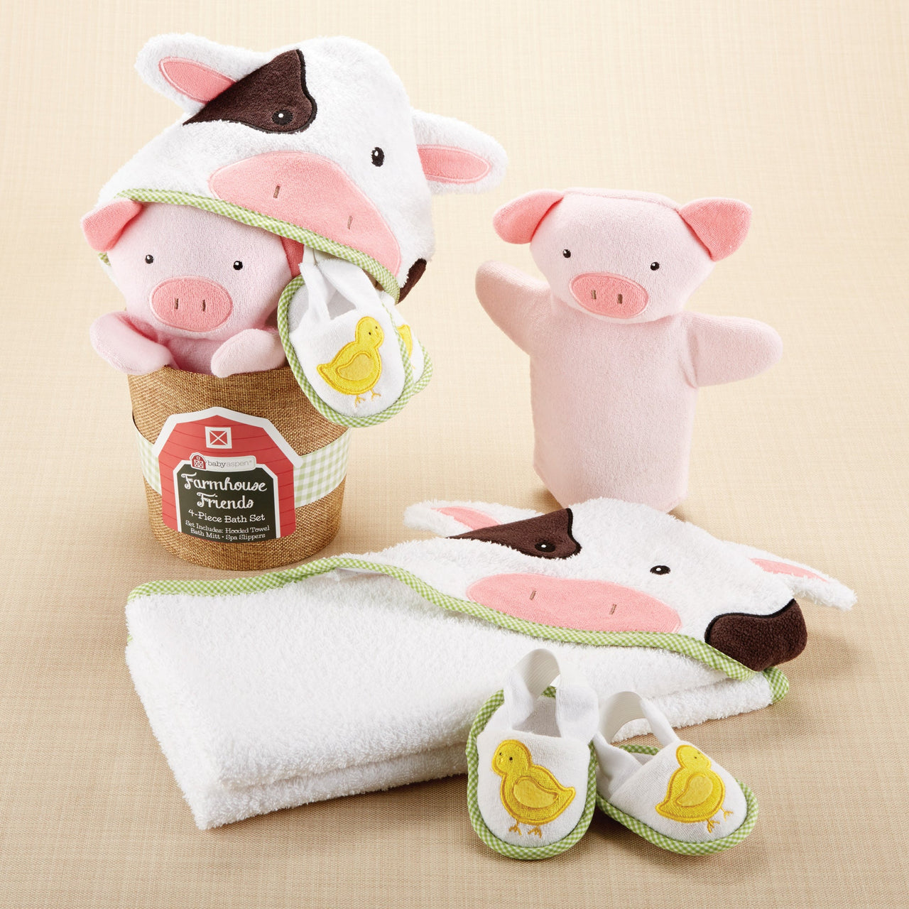Farmhouse Friends 3-Piece Bath-time Bucket