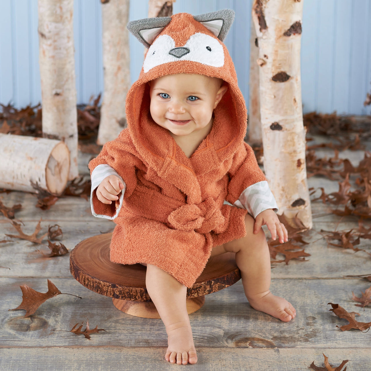 Rub-a-Dub Fox in the Tub Hooded Spa Robe (Personalization Available)