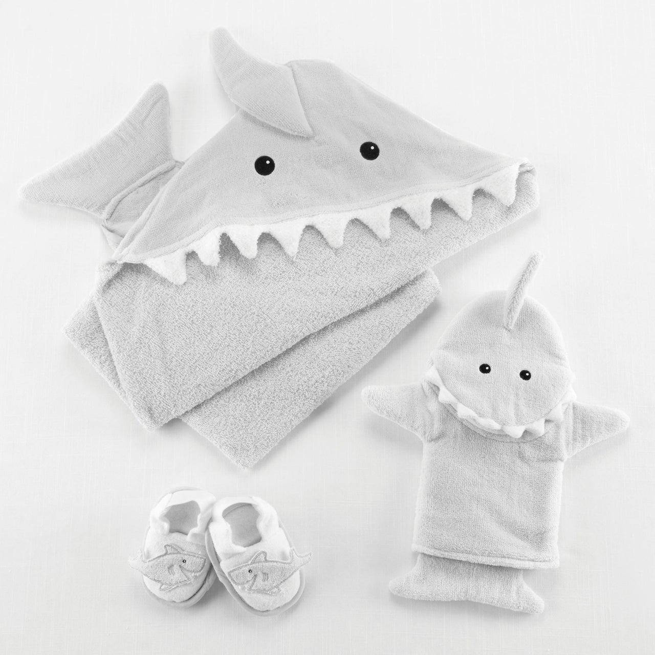 Let the Fin Begin 4-Piece Bath Gift Set (Gray)