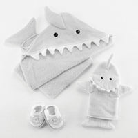 Thumbnail for Let the Fin Begin 4-Piece Bath Gift Set (Gray)