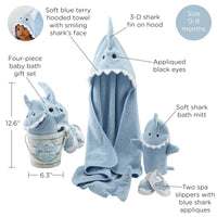 Thumbnail for Let the Fin Begin 4-Piece Bath Gift Set (Blue)