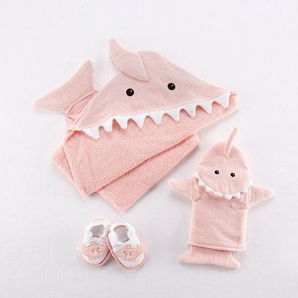 Shark 6-Piece Baby Gift Set - Pink