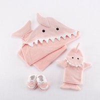Thumbnail for Shark 6-Piece Baby Gift Set - Pink