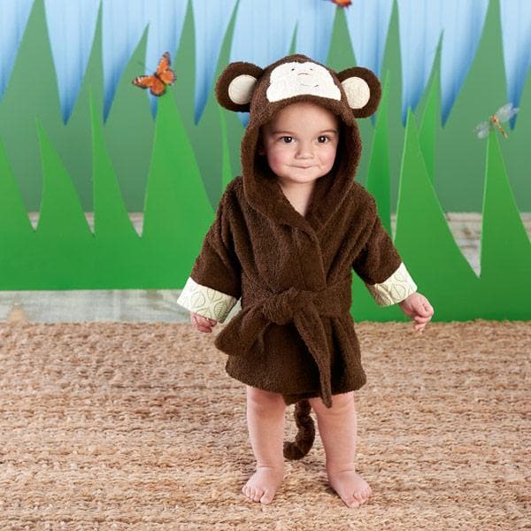 Born to be Wild Monkey Hooded Spa Robe (Personalization Available)