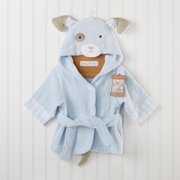 Bathtime Bow Wow Puppy Hooded Spa Robe (Personalization Available)