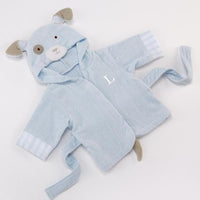 Thumbnail for Bathtime Bow Wow Puppy Hooded Spa Robe (Personalization Available)