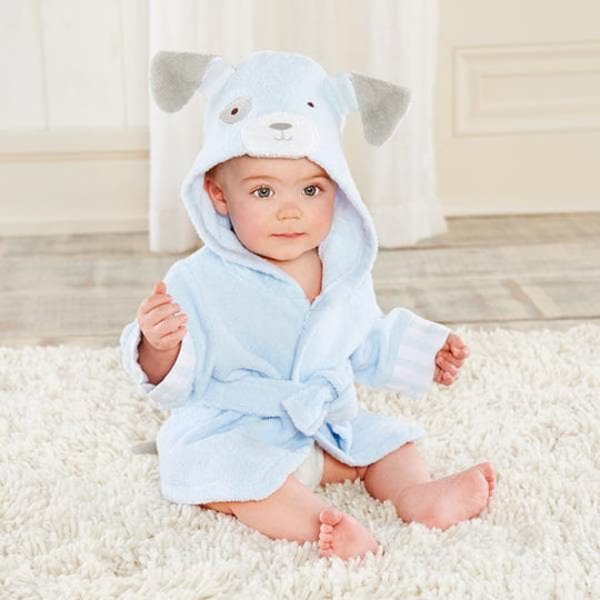 Bathtime Bow Wow Puppy Hooded Spa Robe (Personalization Available)