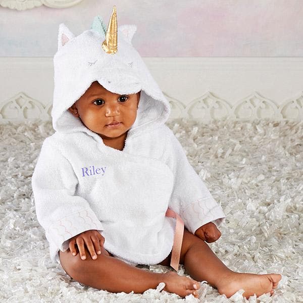 Simply Enchanted Unicorn Hooded Spa Robe (Personalization Available)