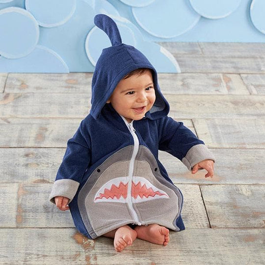 Shark Hooded Beach Zip Up (Personalization Available)