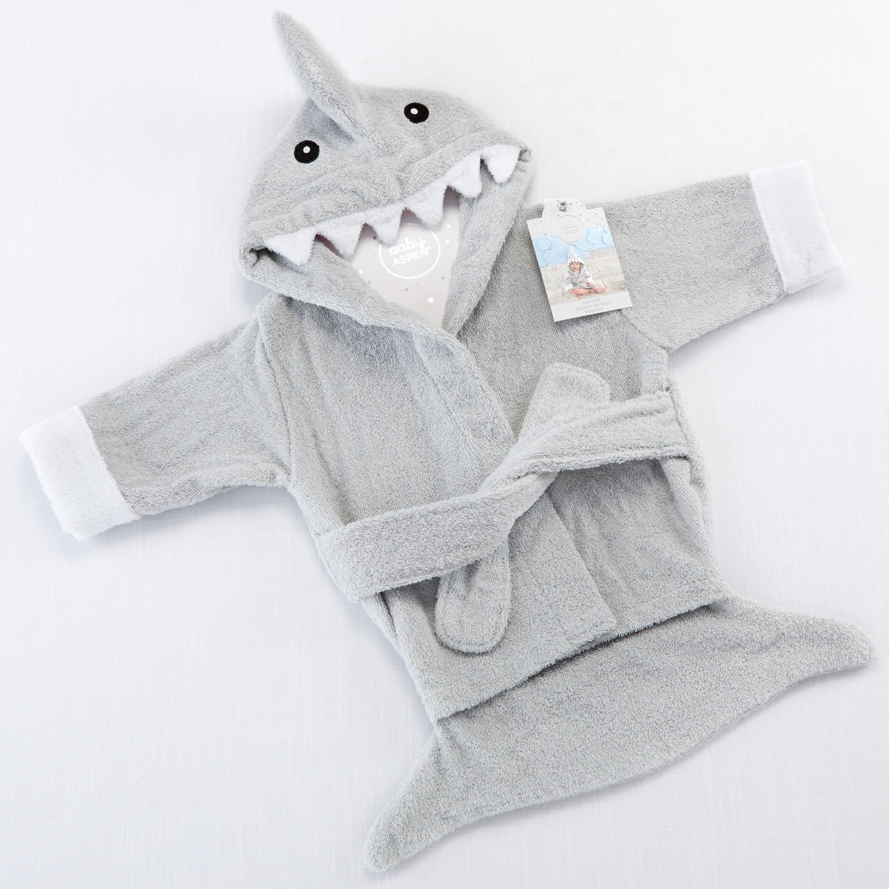 Let The Fin Begin Gray Shark Robe (Personalization Available)