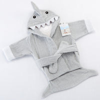 Thumbnail for Let The Fin Begin Gray Shark Robe (Personalization Available)