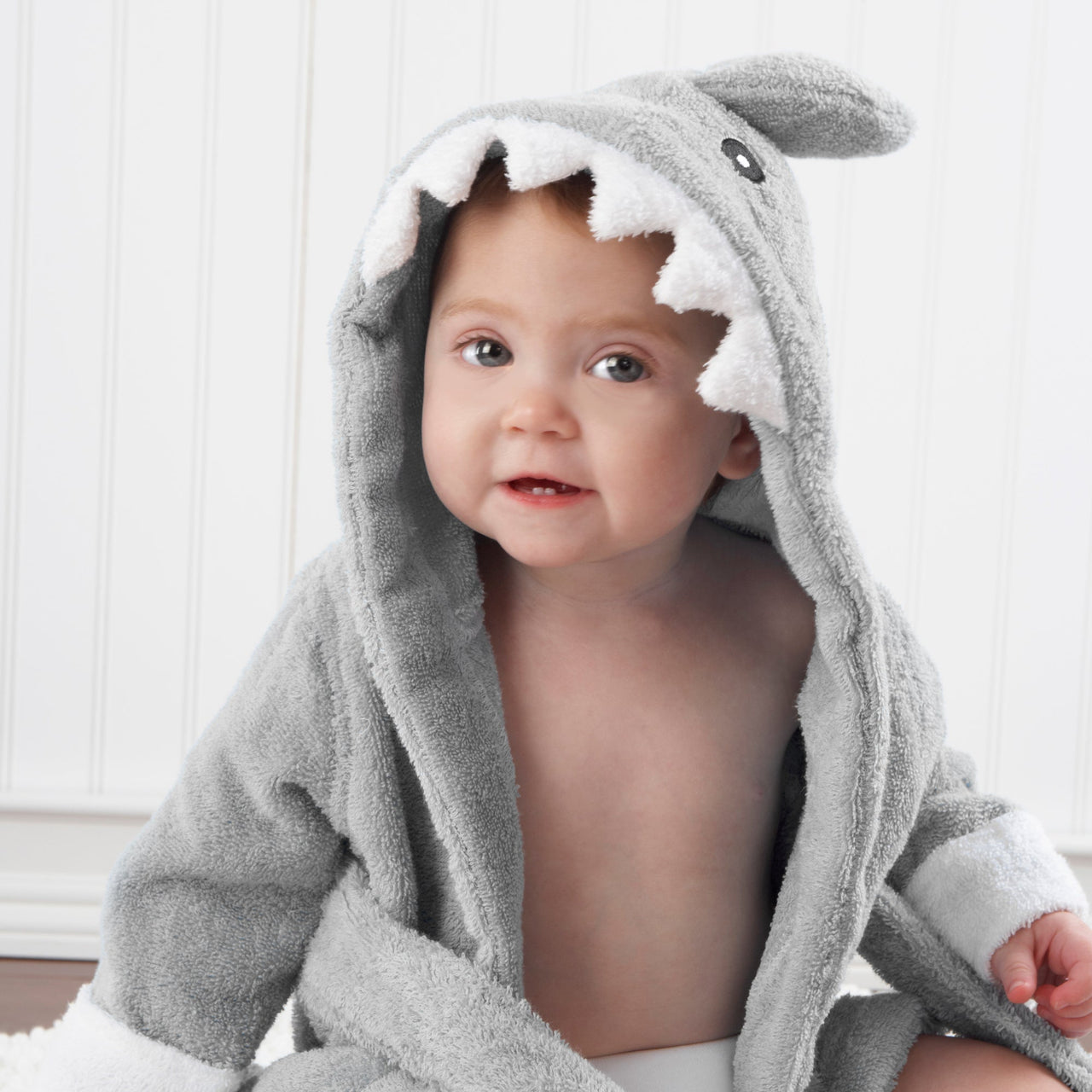 Let The Fin Begin Gray Shark Robe (Personalization Available)