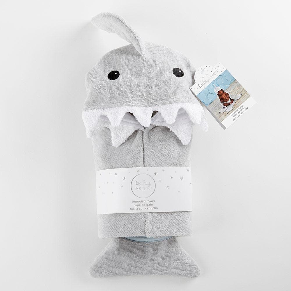 Gray Shark Hooded Towel