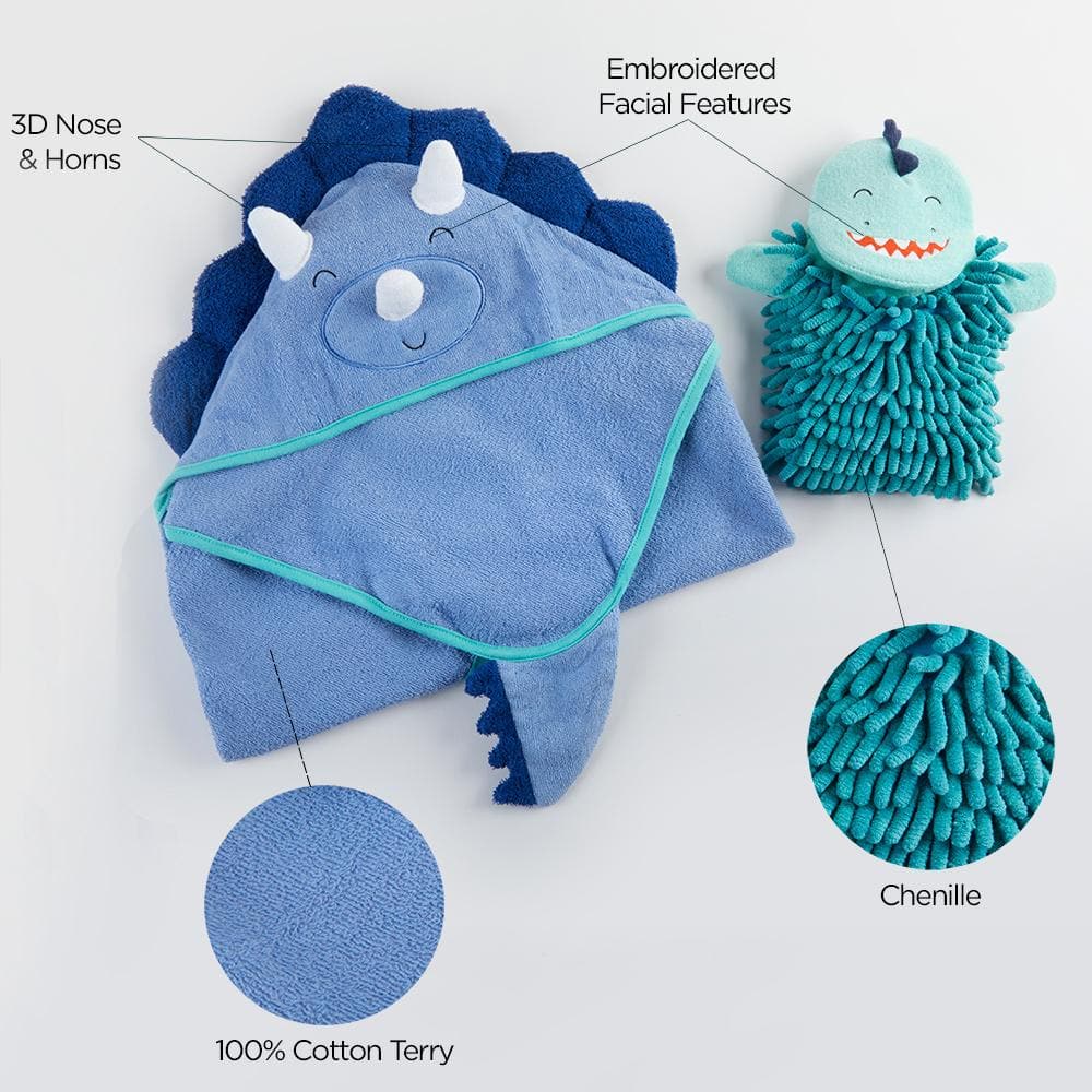Dinosaur 2-Piece Bath Gift Set