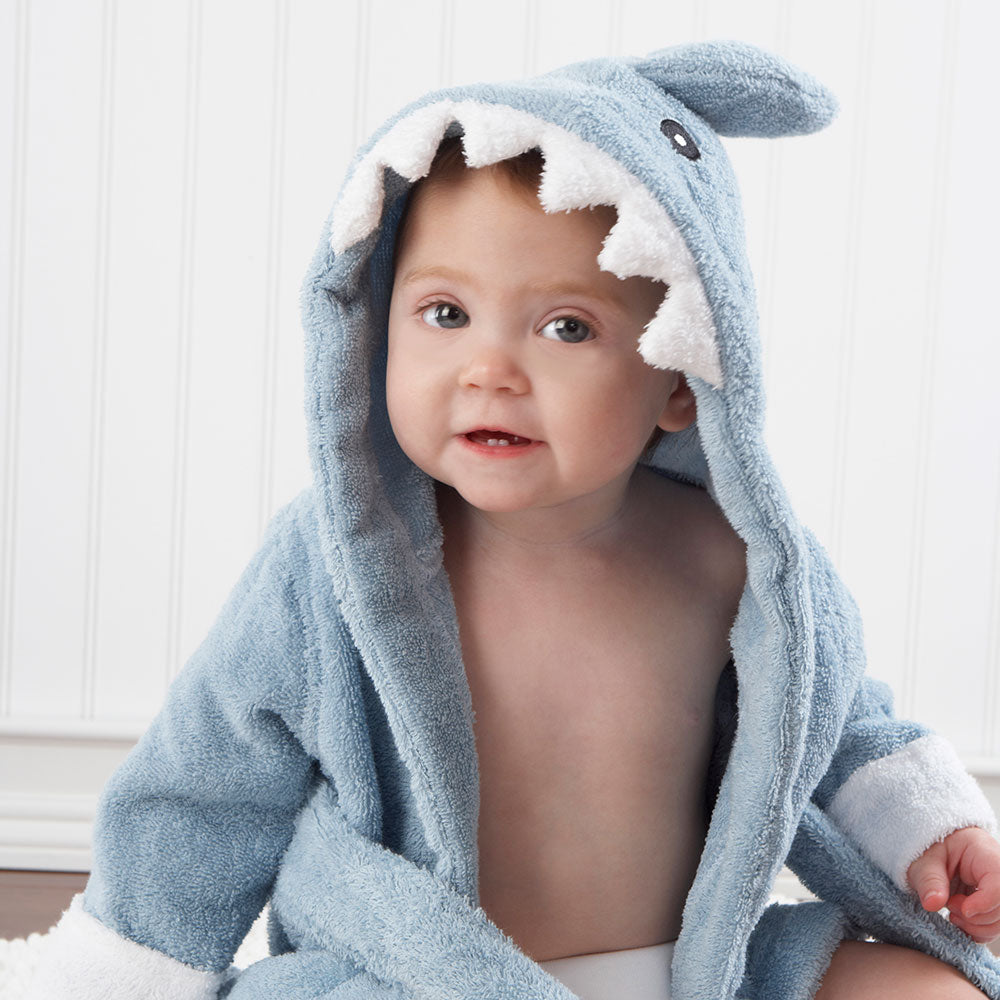 Let the Fin Begin Blue Shark Robe (0-9m)