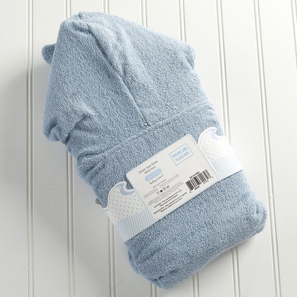 Let the Fin Begin Blue Shark Robe (0-9m) – Corner Stork Baby Gifts ...