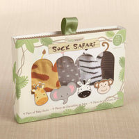 Thumbnail for Sock Safari 4-Pair Animal Themed Sock Set