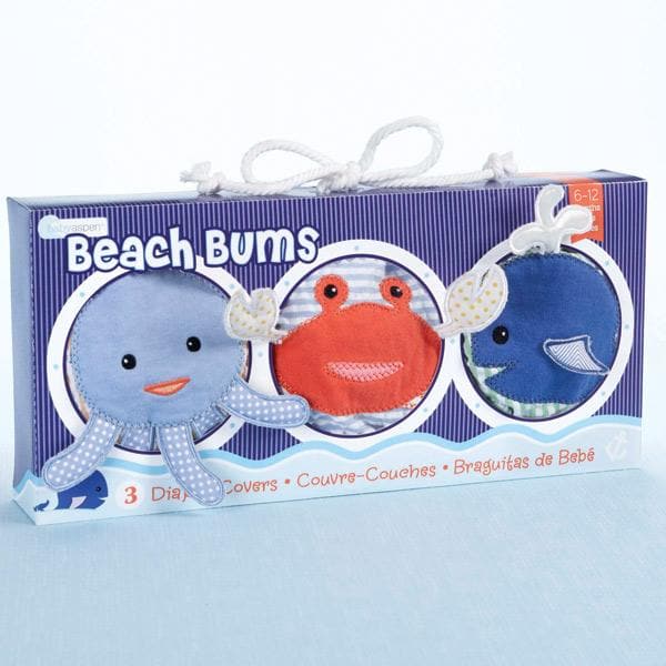 Beach Bums 3-Piece Diaper Cover Gift Set (0-6 Months)