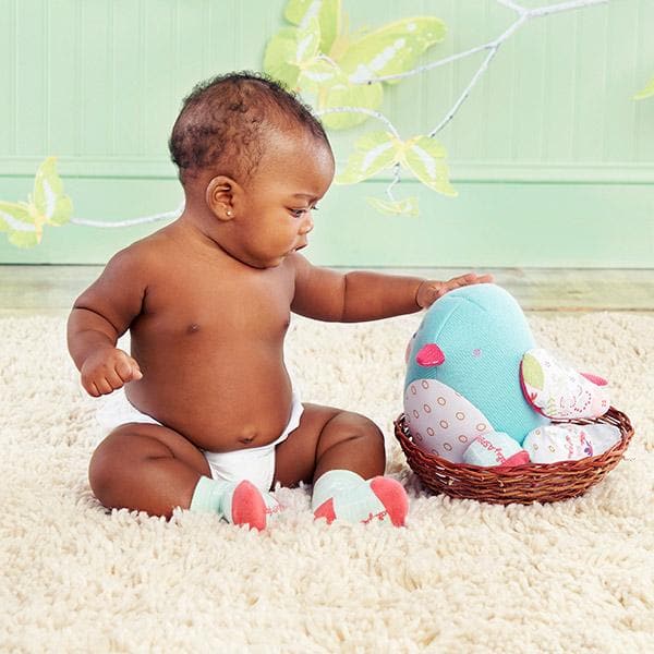 Bitsy Bluebird Plush Plus Bird with "Socks" for Baby to Wear
